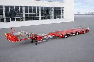  Производитель спецприцепов «Тверьстроймаш» представил первый раздвижной полуприцеп в серии ультралегких тралов