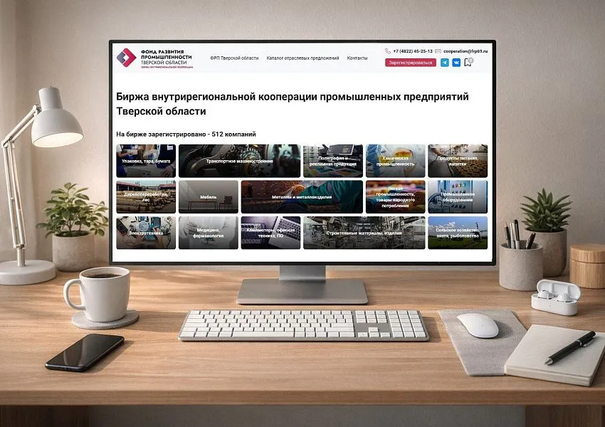 Более 20 тысяч человек посетило онлайн-биржу промышленных предприятий Тверской области в 2025 году